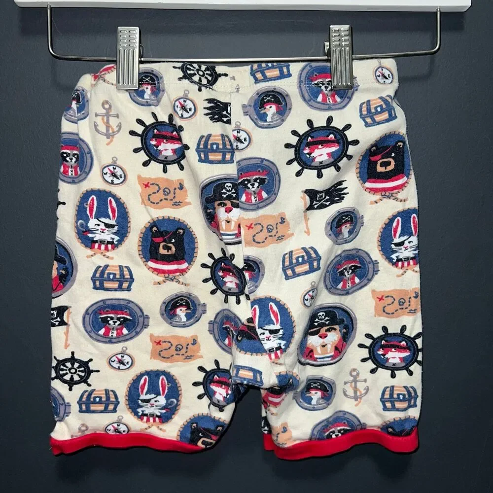 Hatley Short Pajamas Set LOT Boys size 8 Hammerhead Shark Pirate Print